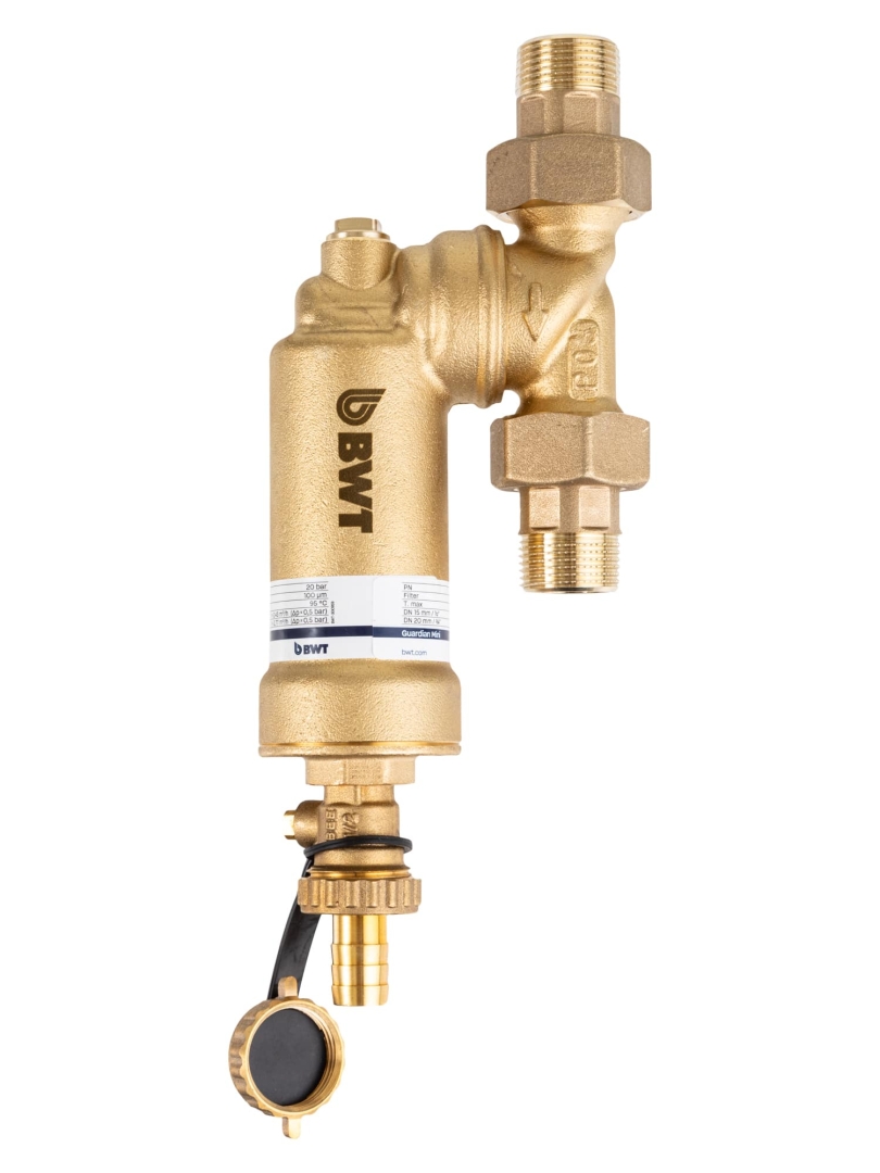 Механический поворотный фильтр для холодной и горячей воды Guardian mini  с радиальным манометром
